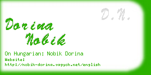 dorina nobik business card